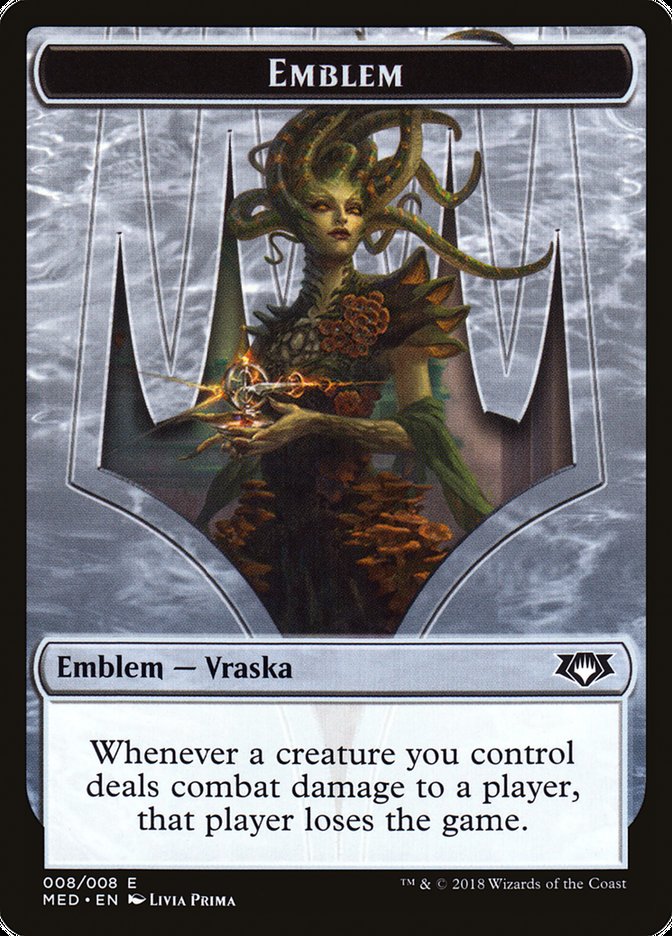 Emblem - Vraska, Golgari Queen [Mythic Edition Tokens] | Good Games Adelaide SA