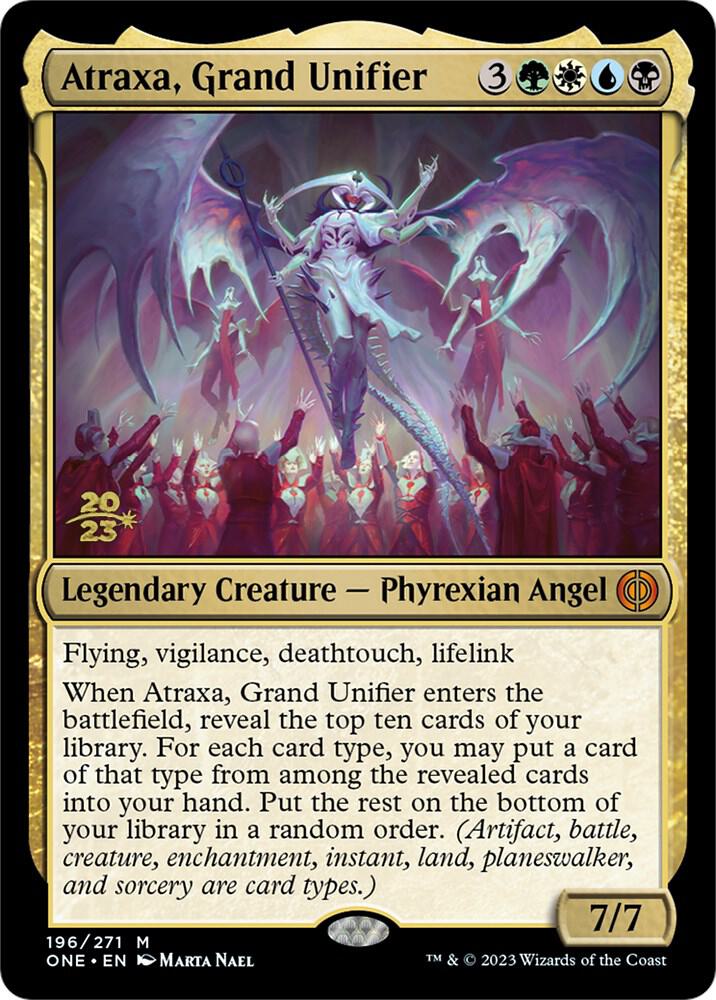 Atraxa Grand Unifier 196 (Prerelease Cards)  - Foil | Good Games Adelaide SA