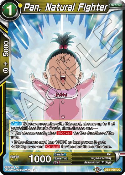 Pan, Natural Fighter (Reprint) (DB1-065) [Battle Evolution Booster] | Good Games Adelaide SA