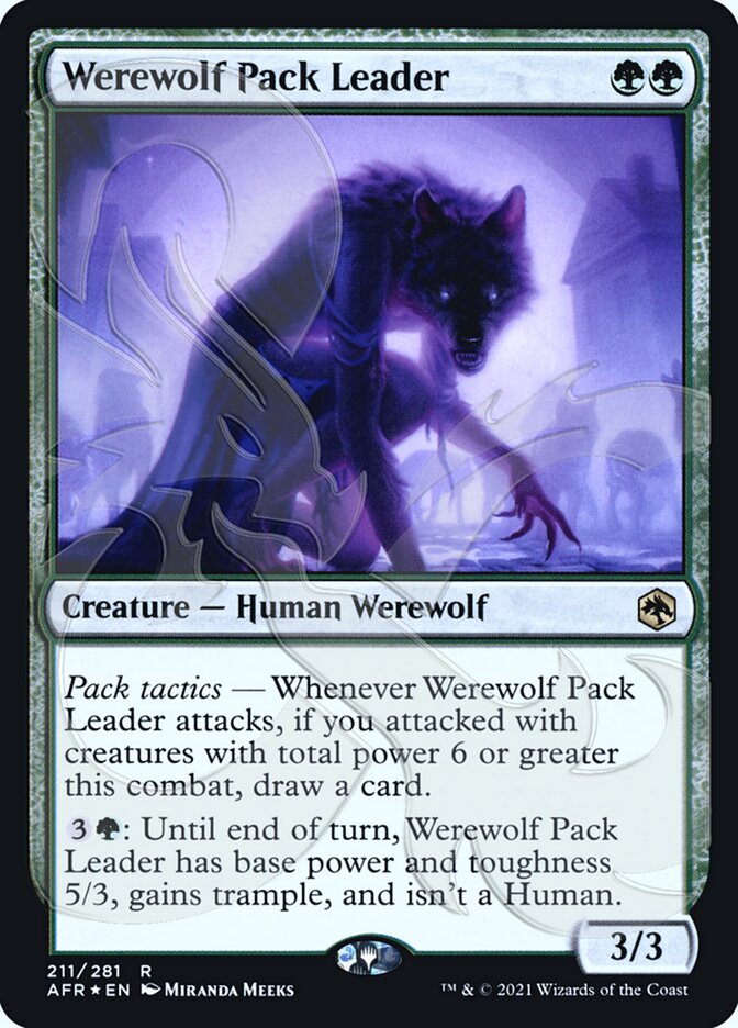 Werewolf Pack Leader (Ampersand Promo) [Dungeons & Dragons: Adventures in the Forgotten Realms Promos] | Good Games Adelaide SA