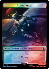 Alien Angel // Alien Insect Double-Sided Token (Surge Foil) [Doctor Who Tokens] | Good Games Adelaide SA