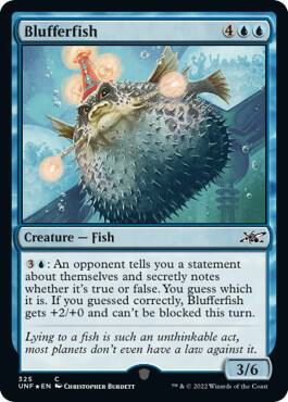 Blufferfish Galaxy Foil 325 (Unfinity)  - Foil | Good Games Adelaide SA