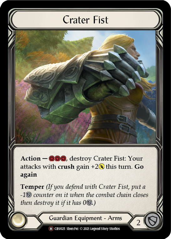 Crater Fist [U-CRU025-RF] Unlimited Rainbow Foil | Good Games Adelaide SA