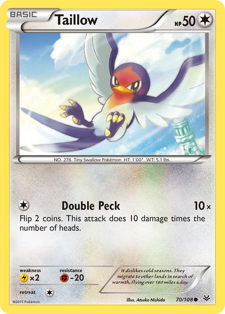 Taillow (70/108) [XY: Roaring Skies] | Good Games Adelaide SA