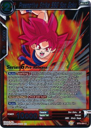 Preemptive Strike SSG Son Goku (Destroyer Kings) [BT6-004_PR] | Good Games Adelaide SA