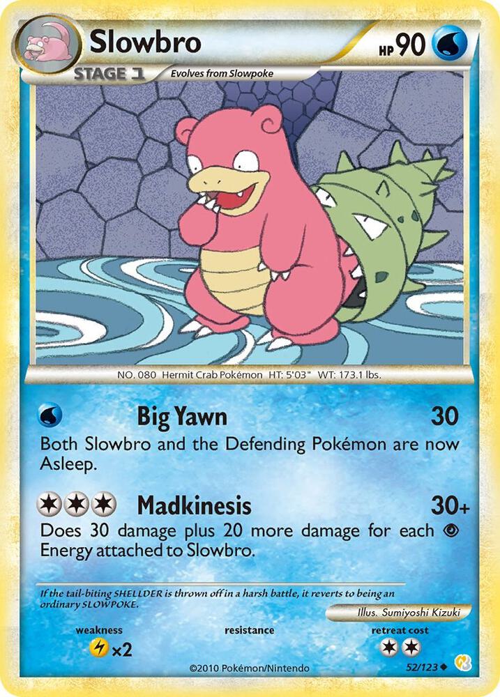 Slowbro 52/123 (HeartGold SoulSilver)  - Reverse Holofoil | Good Games Adelaide SA