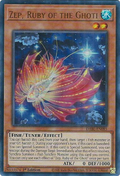Zep, Ruby of the Ghoti [DABL-EN085] Ultra Rare | Good Games Adelaide SA