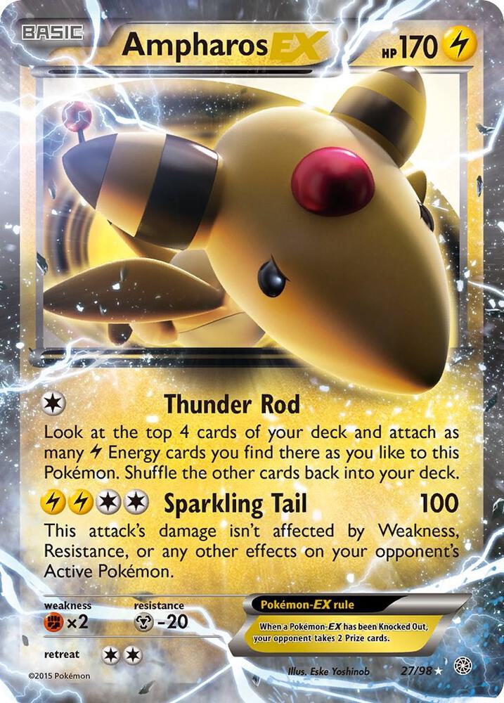 Ampharos EX 27/98 (XY - Ancient Origins)  - Holofoil | Good Games Adelaide SA