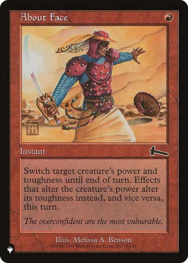 About Face 73/143 (The List Reprints)  | Good Games Adelaide SA