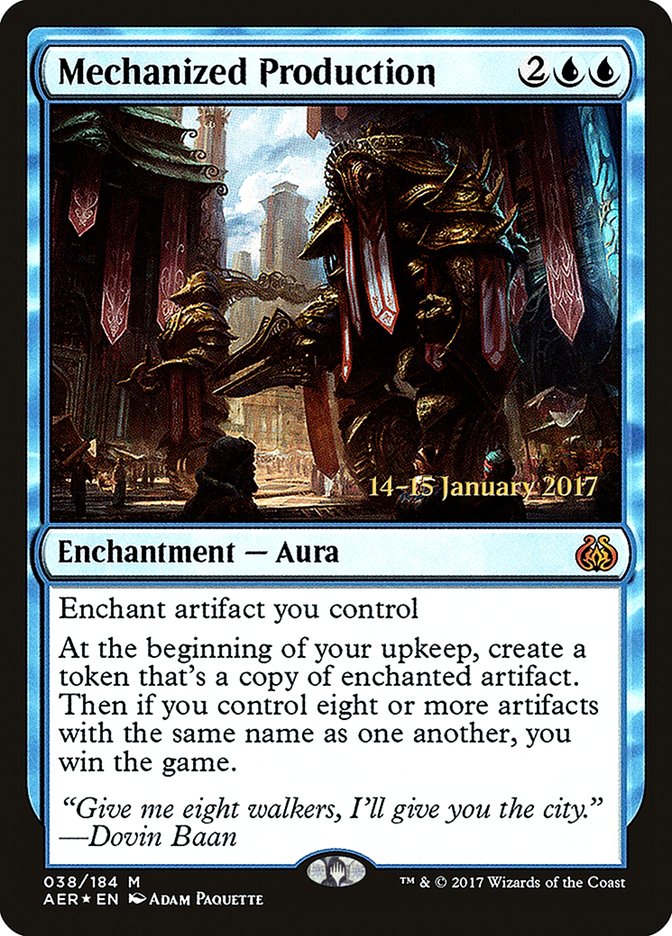 Mechanized Production [Aether Revolt Promos] | Good Games Adelaide SA
