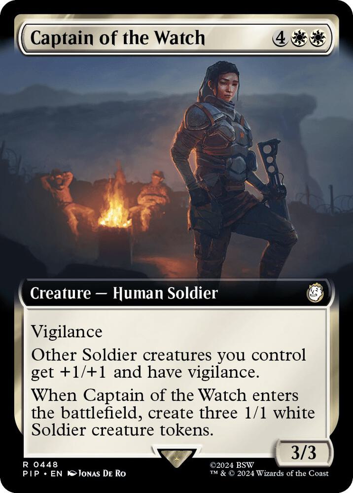 Captain of the Watch Extended Art 448 (Universes Beyond: Fallout)  | Good Games Adelaide SA
