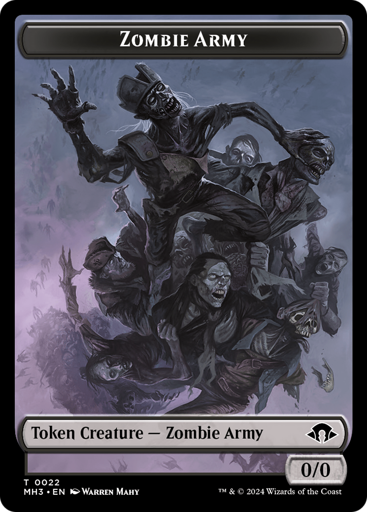 Zombie Army Token [Modern Horizons 3 Tokens] | Good Games Adelaide SA