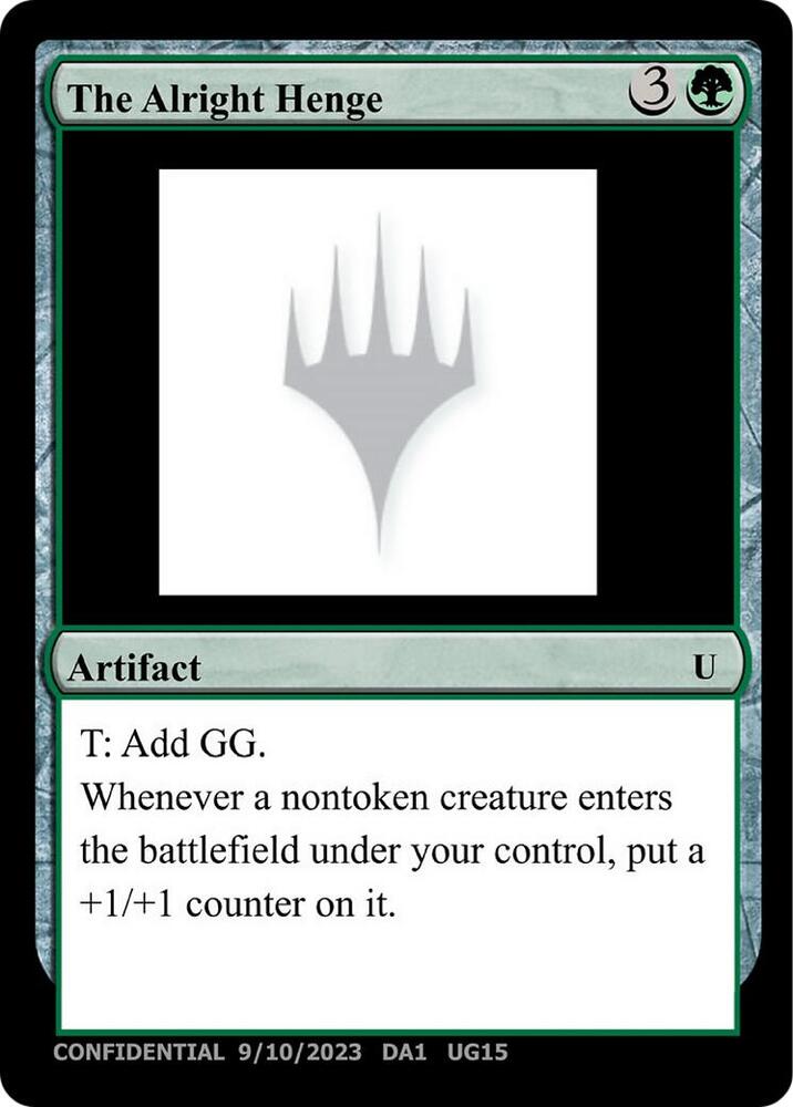 The Alright Henge  (Un-Known Event Playtest Cards)  | Good Games Adelaide SA