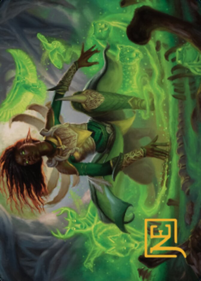 Fauna Shaman Art Card (Gold-Stamped Signature) [The Brothers' War Art Series] | Good Games Adelaide SA