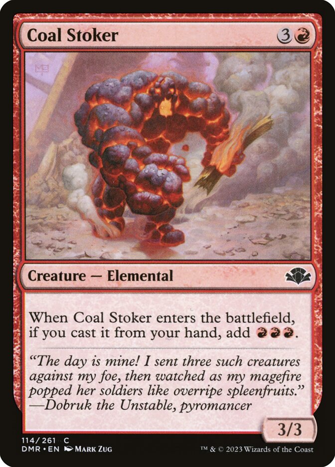 Coal Stoker 114 (Dominaria Remastered)  - Foil | Good Games Adelaide SA