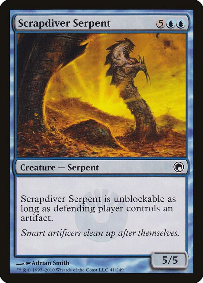 Scrapdiver Serpent 41 (Scars of Mirrodin)  - Foil | Good Games Adelaide SA