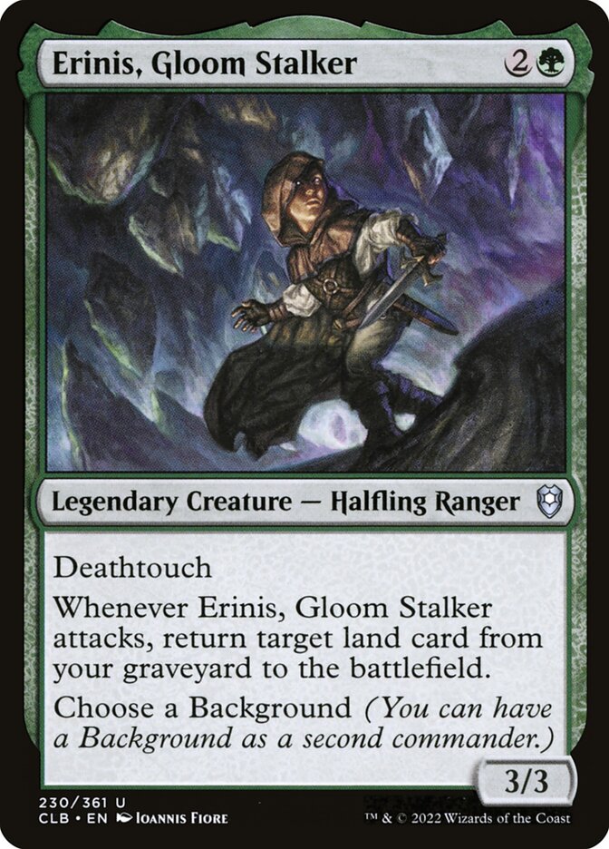 Erinis Gloom Stalker 230 (Commander Legends: Battle for Baldur's Gate)  - Foil | Good Games Adelaide SA