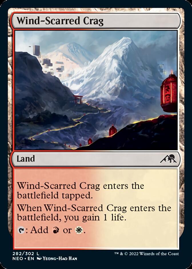 Wind-Scarred Crag [Kamigawa: Neon Dynasty] | Good Games Adelaide SA