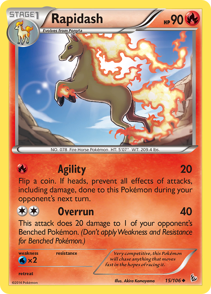 Rapidash (15/106) [XY: Flashfire] | Good Games Adelaide SA