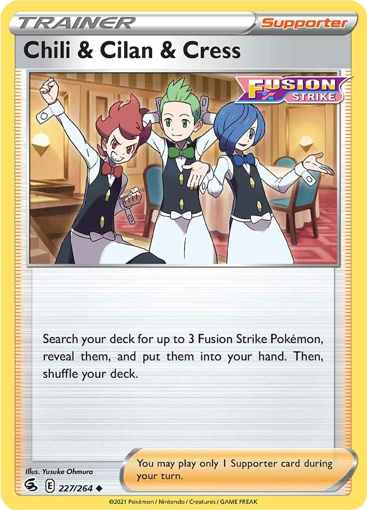 Chili & Cilan & Cress (227/264) [Sword & Shield: Fusion Strike] | Good Games Adelaide SA