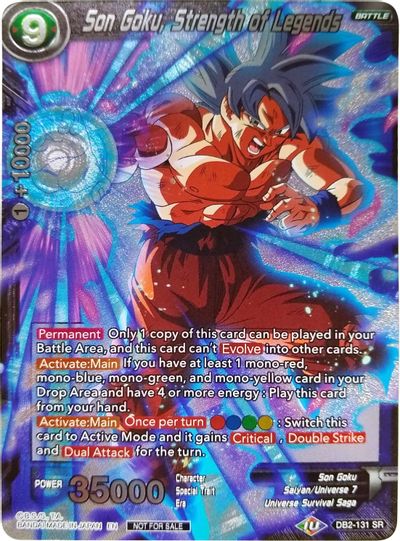Son Goku, Strength of Legends (Player's Choice) (DB2-131) [Promotion Cards] | Good Games Adelaide SA