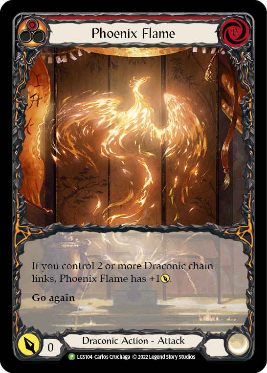 Phoenix Flame [LGS104] (Promo)  Rainbow Foil | Good Games Adelaide SA