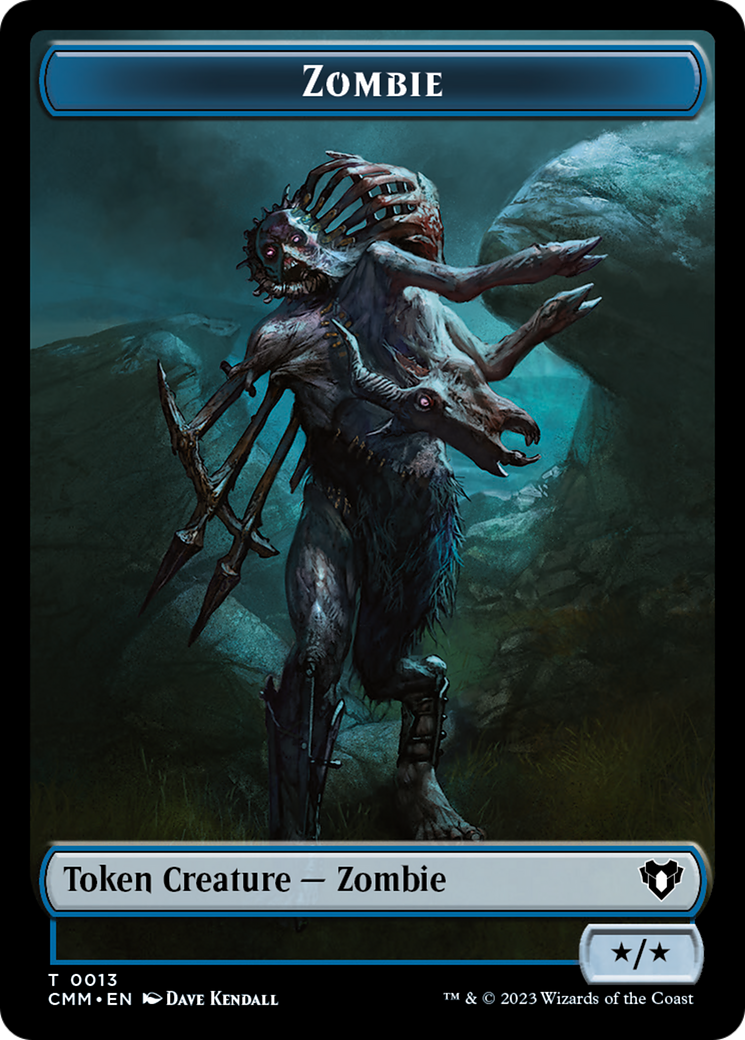 Zombie Token (13) [Commander Masters Tokens] | Good Games Adelaide SA
