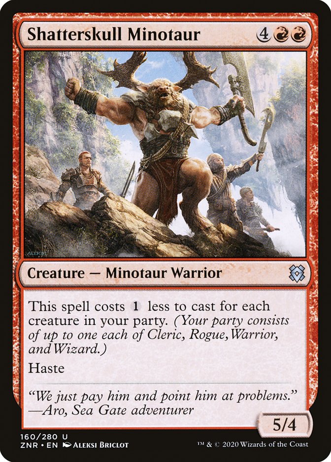 Shatterskull Minotaur 160 (Zendikar Rising)  - Foil | Good Games Adelaide SA