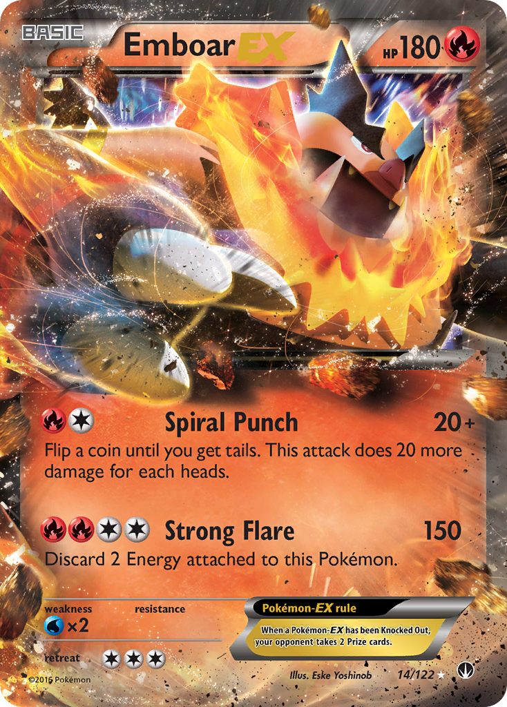 Emboar EX (14/122) [XY: BREAKpoint] | Good Games Adelaide SA