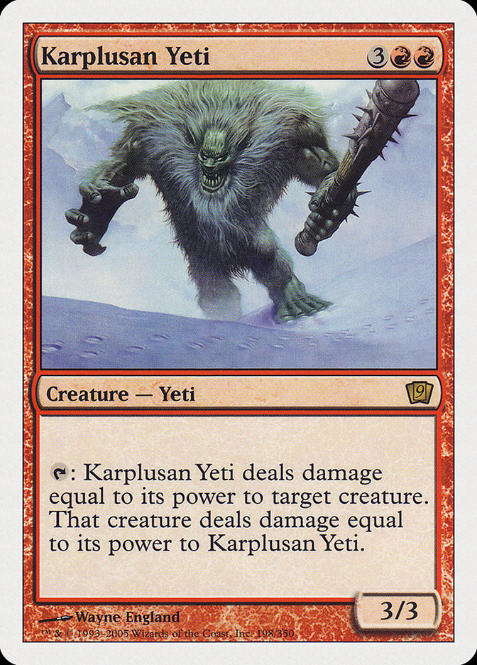 Karplusan Yeti 198 (9th Edition)  | Good Games Adelaide SA
