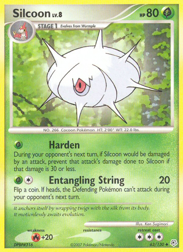 Silcoon (63/130) [Diamond & Pearl: Base Set] | Good Games Adelaide SA