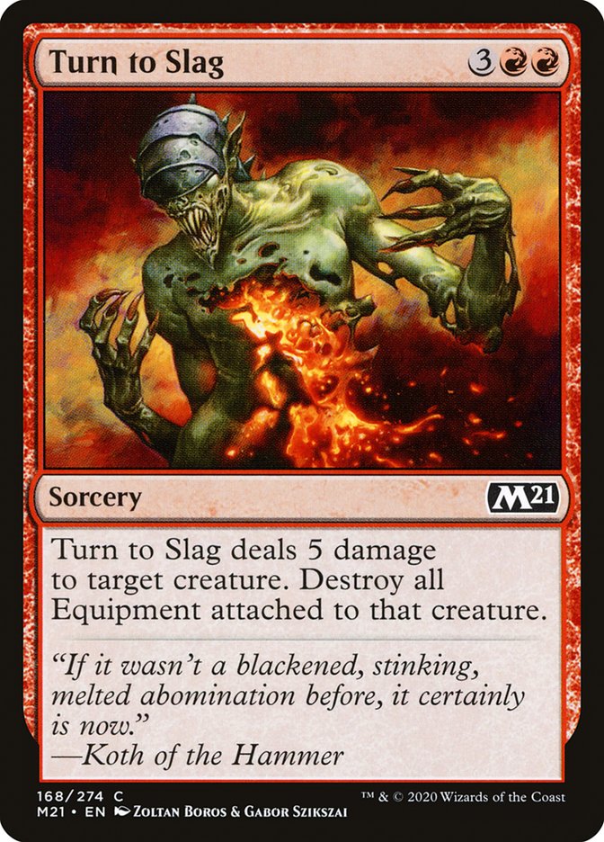 Turn to Slag [Core Set 2021] | Good Games Adelaide SA