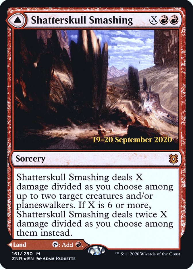 Shatterskull Smashing // Shatterskull, the Hammer Pass  [Zendikar Rising Prerelease Promos] | Good Games Adelaide SA