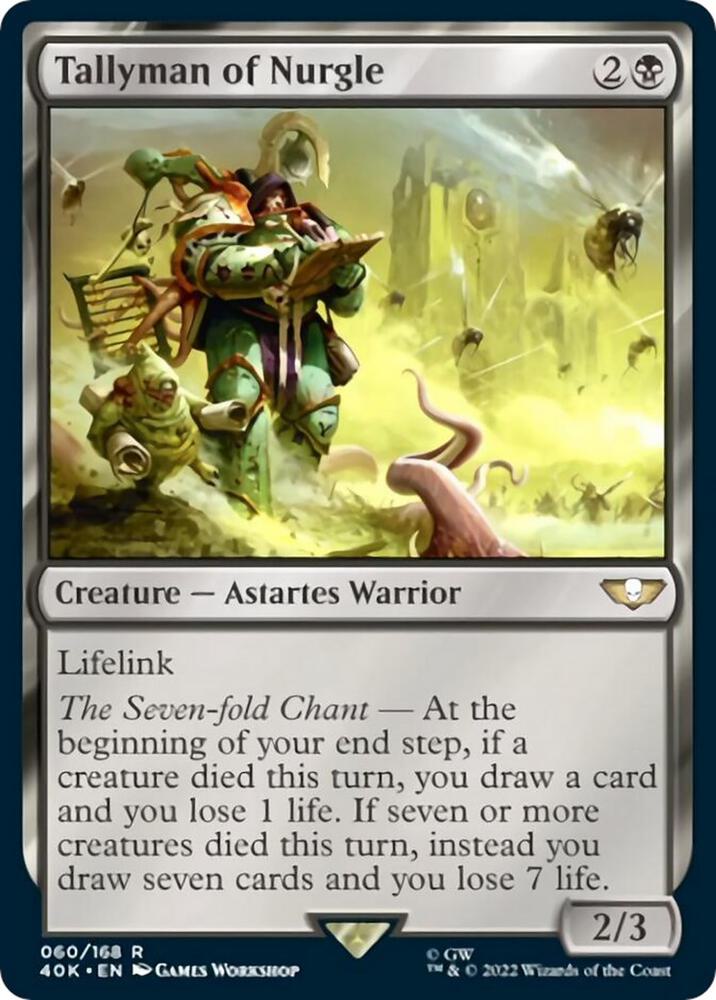 Tallyman of Nurgle Surge Foil 60 (Universes Beyond: Warhammer 40,000)  - Foil | Good Games Adelaide SA