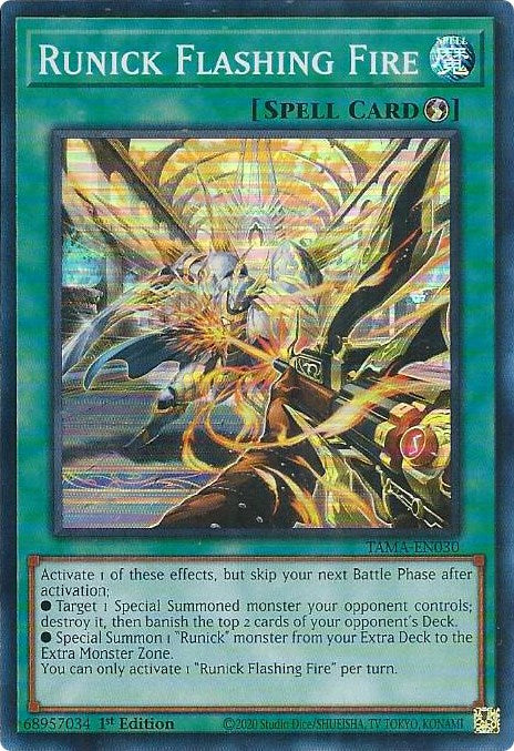 Runick Flashing Fire [TAMA-EN030] Super Rare | Good Games Adelaide SA