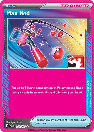 Max Rod Series 7/8 116/131 (Prize Pack Series Cards)  - Holofoil | Good Games Adelaide SA
