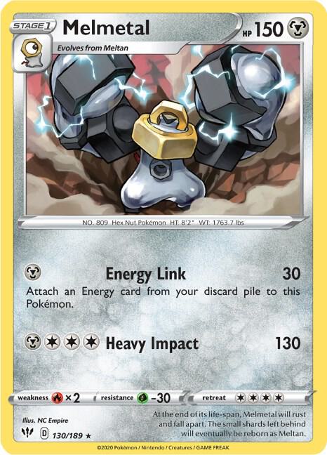 Melmetal 130/189 (SWSH03: Darkness Ablaze)  | Good Games Adelaide SA