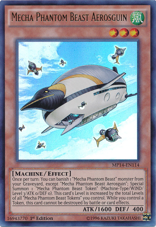 Mecha Phantom Beast Aerosguin [MP14-EN114] Ultra Rare | Good Games Adelaide SA