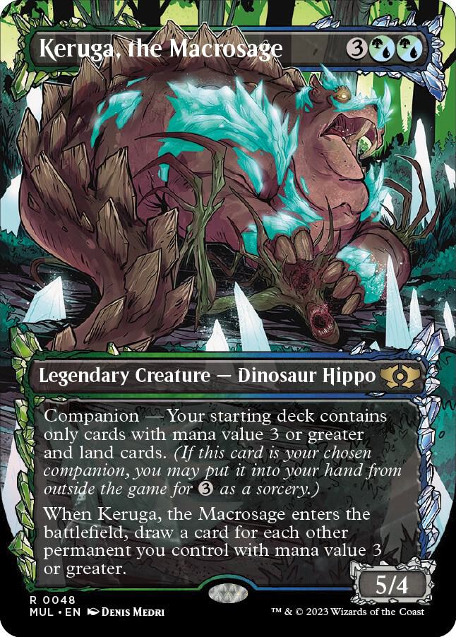 Keruga, the Macrosage 48 (March of the Machine: Multiverse Legends)  - Borderless Foil | Good Games Adelaide SA