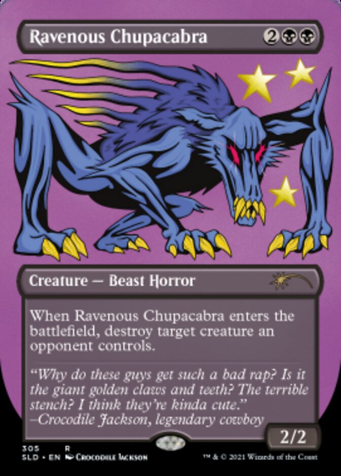 Ravenous Chupacabra (Borderless) (Foil Etched) [Secret Lair Drop Series] | Good Games Adelaide SA