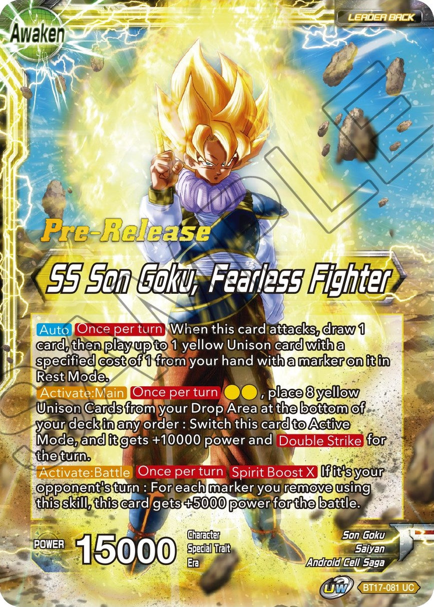 Son Goku // SS Son Goku, Fearless Fighter (BT17-081) [Ultimate Squad Prerelease Promos] | Good Games Adelaide SA