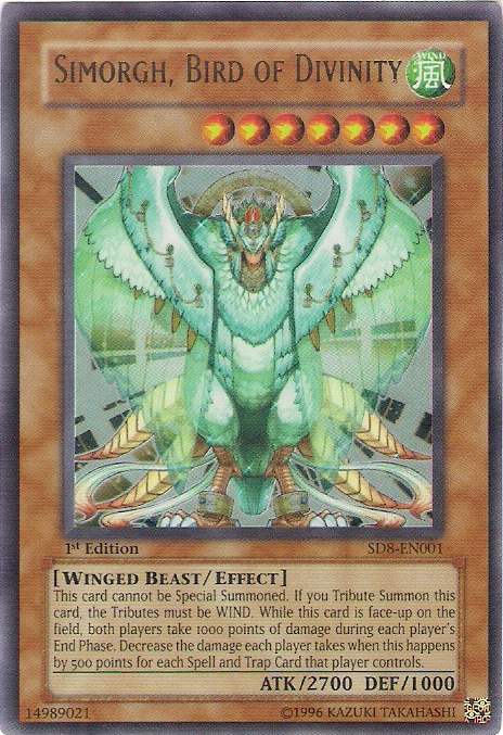 Simorgh, Bird of Divinity [SD8-EN001] Ultra Rare | Good Games Adelaide SA