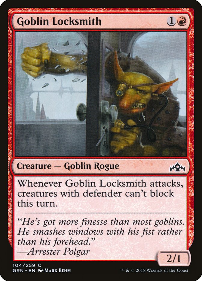 Goblin Locksmith 104 (Guilds of Ravnica)  - Foil | Good Games Adelaide SA