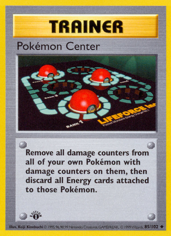 Pokemon Center (85/102) (Shadowless) [Base Set 1st Edition] | Good Games Adelaide SA