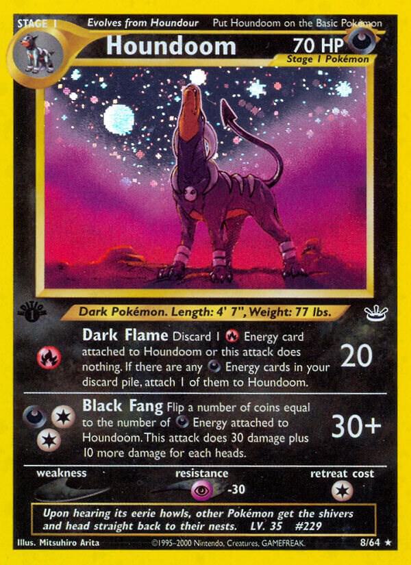 Houndoom 08/64 (Neo Revelation)  - 1st Edition Holofoil | Good Games Adelaide SA