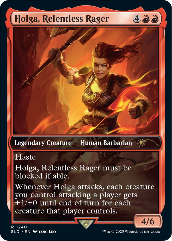 Holga Relentless Rager 1240 (Secret Lair Drop Series)  - Foil | Good Games Adelaide SA