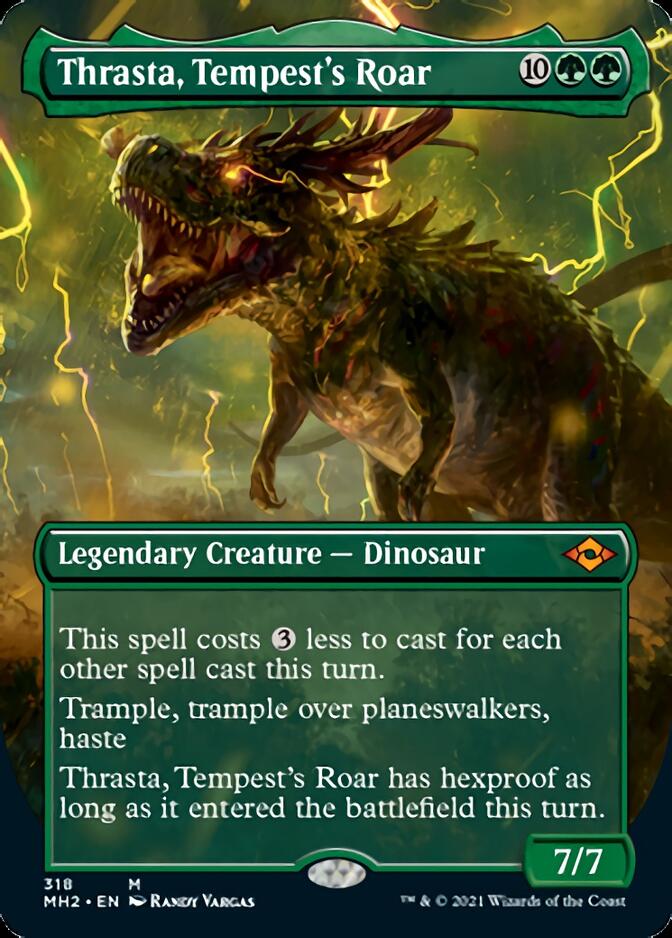 Thrasta, Tempest's Roar (Borderless) [Modern Horizons 2] | Good Games Adelaide SA