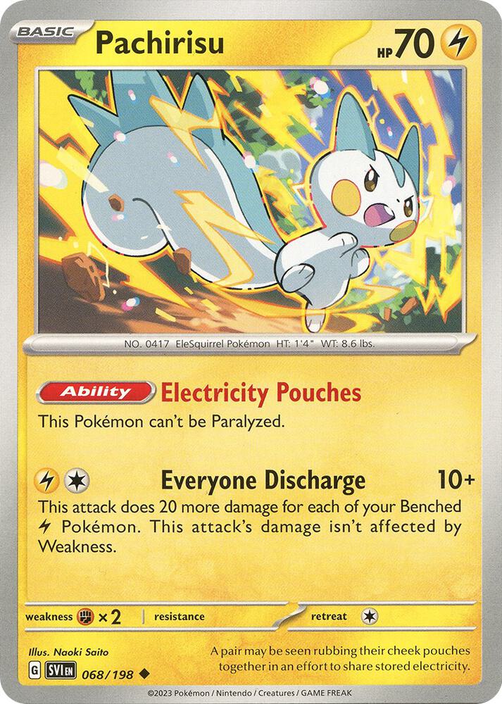 Pachirisu 068/198 (SV01: Scarlet & Violet Base Set)  | Good Games Adelaide SA