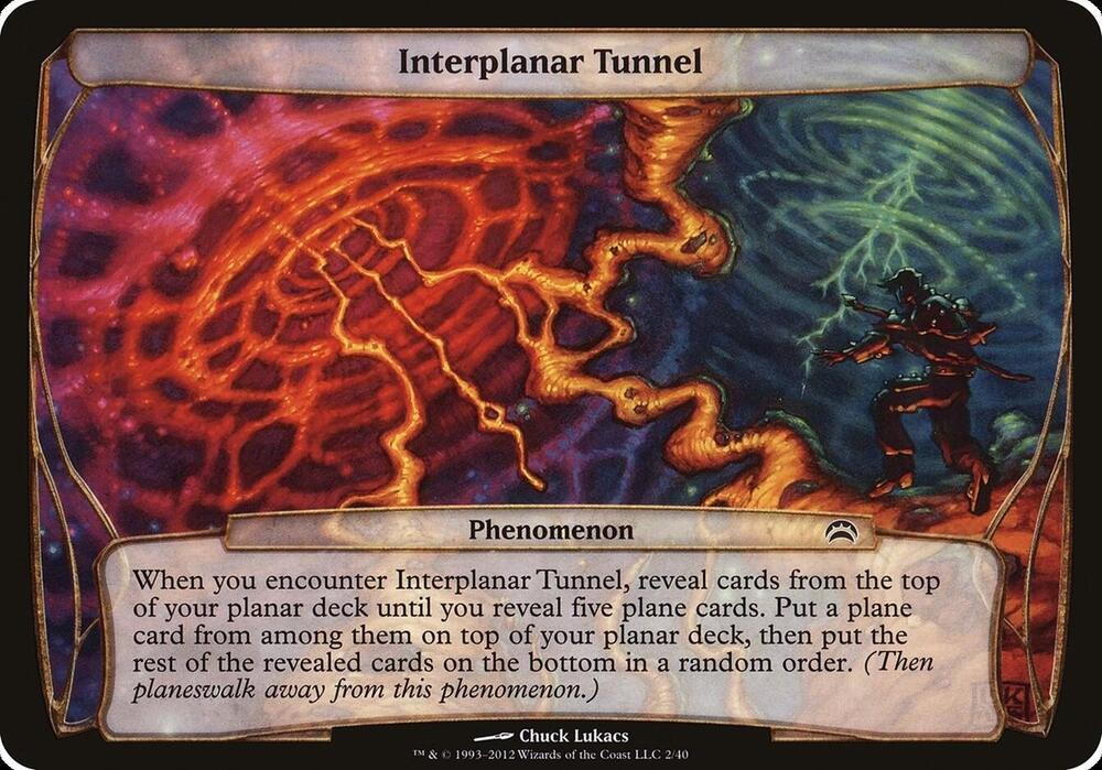 Interplanar Tunnel Planechase 2012 2 (Oversize Cards)  | Good Games Adelaide SA