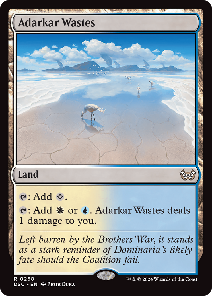 Adarkar Wastes [Duskmourn: House of Horror Commander] | Good Games Adelaide SA